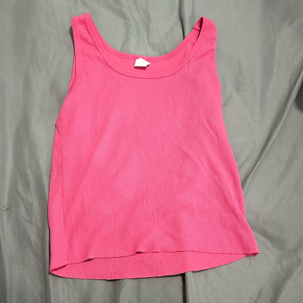 Cropped hot pink